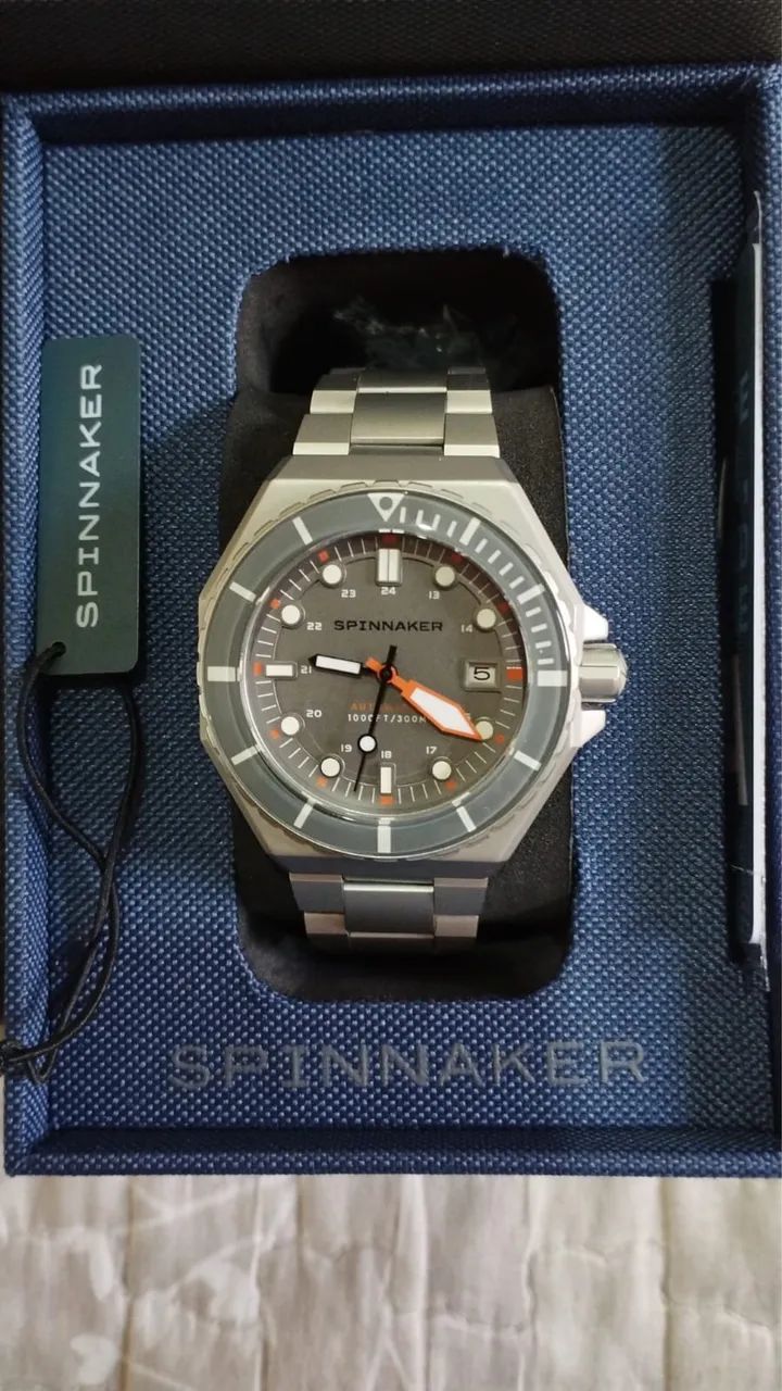 Relógio Automático Spinnaker Original 300m - Estilo Diver Premium