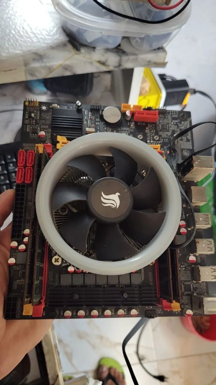 Placa mae Xeon x99 e ram 24 gb 
