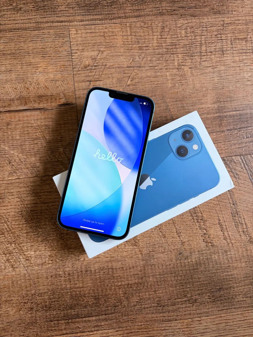 iPhone 13 - blue - com caixa e acessórios - Celulares e