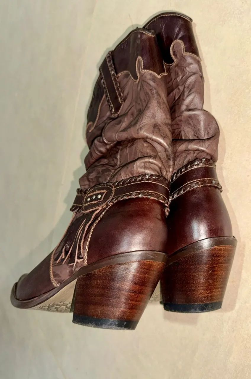 Bota Country Feminina Vimar Boots Marrom Nº 32 - Foto 4