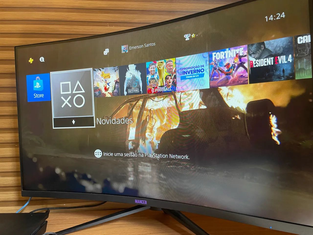 PS4 impecável  - Foto 2