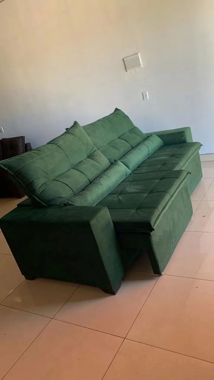 Sofá retrátil e reclinável 