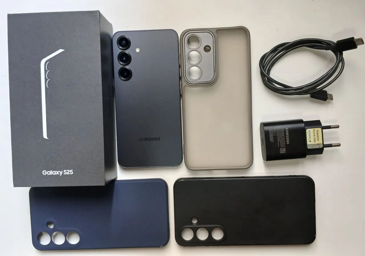 Samsung Galaxy S25 512GB Jet Black - Impecável + NF + Acessórios e Capas - Foto 5