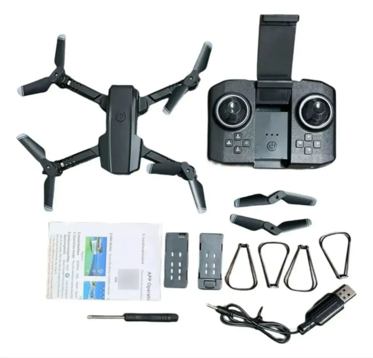 Drone LSXT6 4K com 2 Baterias, Controle Remoto e App - Câmera HD e Modos Inteligentes - Foto 5