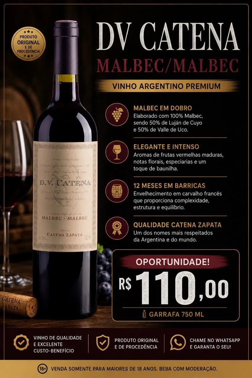 Vinho DV Catena Malbec / Malbec 