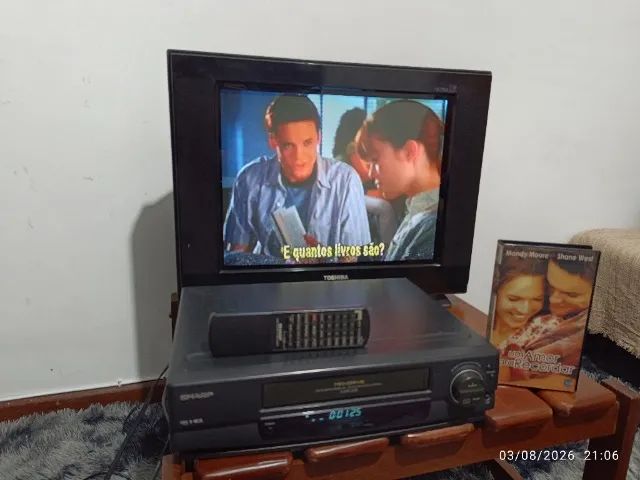 Vídeo cassete Sharp 1494b com controle - Foto 4