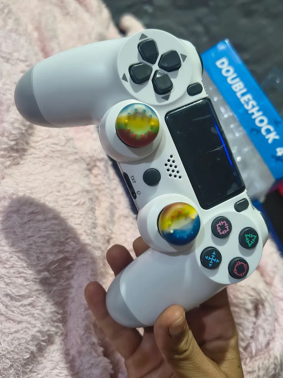 Manete joystick dualshock PS4 BLUETOOTH E CABO com caixa nova - Foto 2