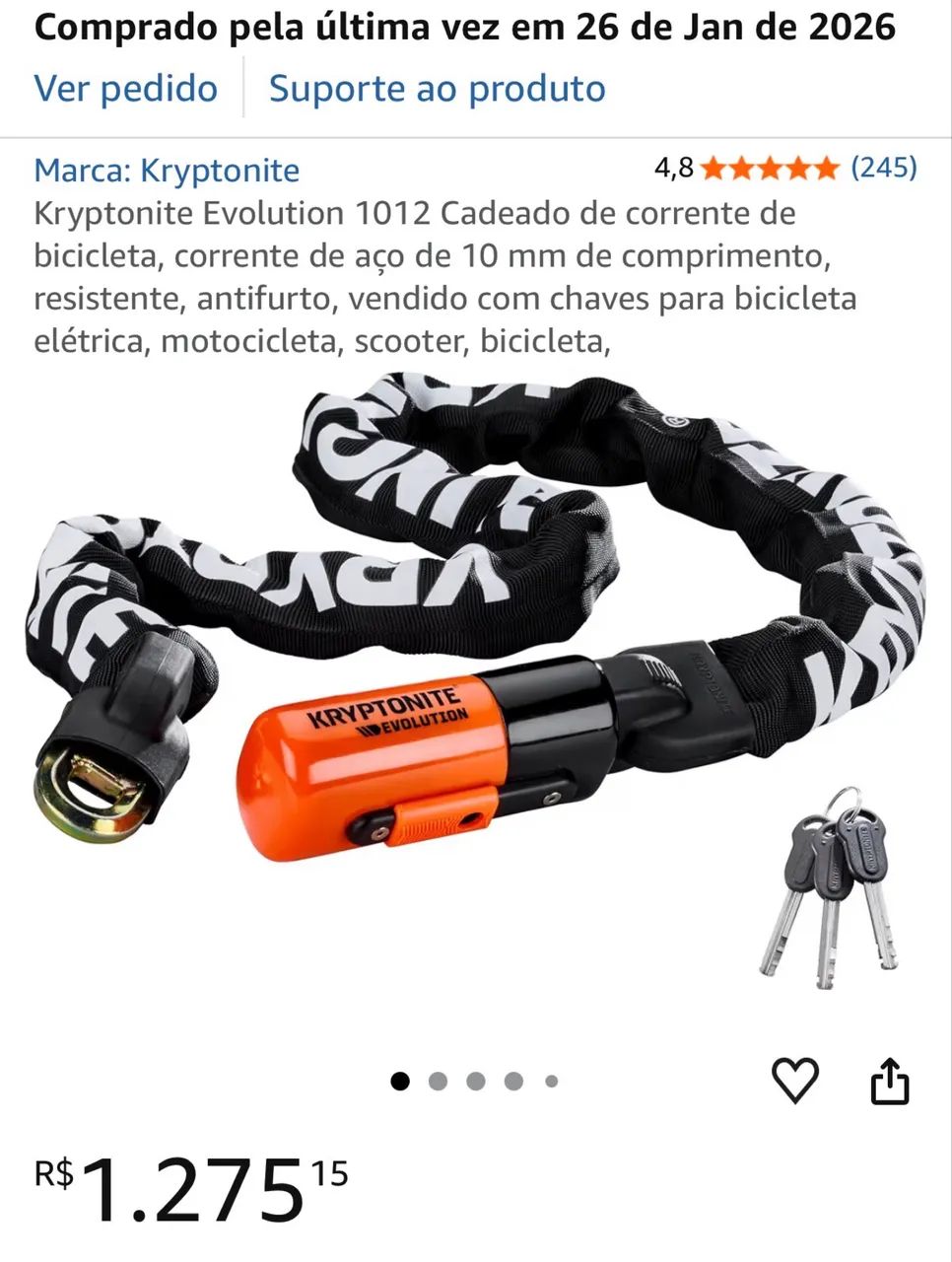Cadeado bicicleta Kryptonite  - Foto 3