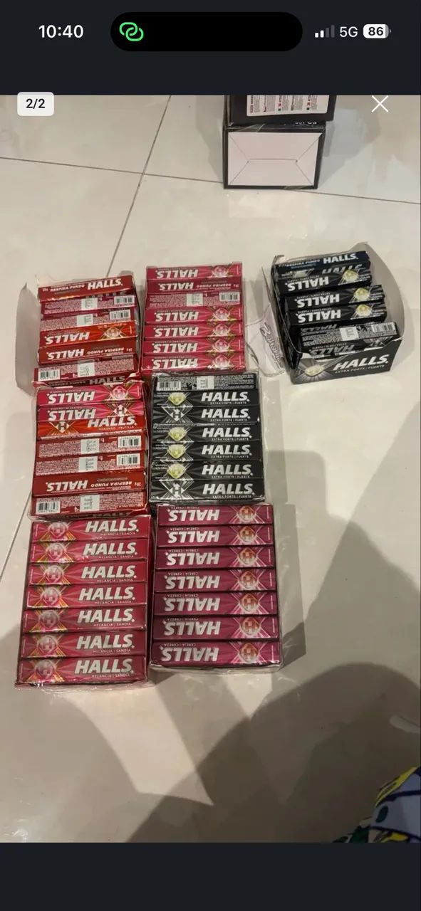 Trident e Halls 