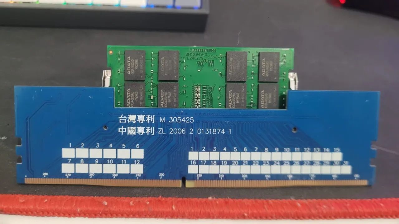 Memória 16GB DDR4 3200MHz A-DATA + Adaptador para PC - Foto 2