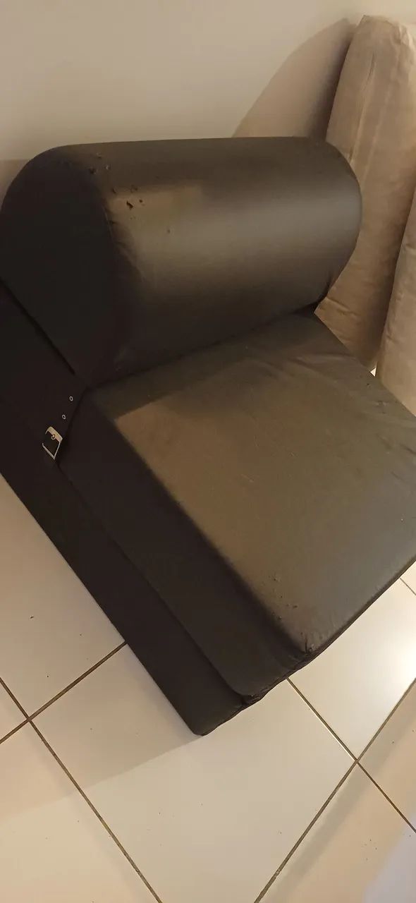 Poltrona Sofá-Cama Tok&Stok Preta - Foto 2