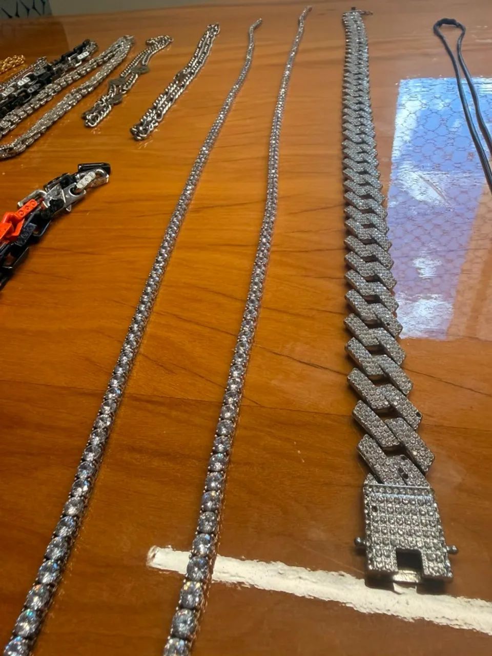 Combo colar anéis e pulseiras masculinas - Foto 3