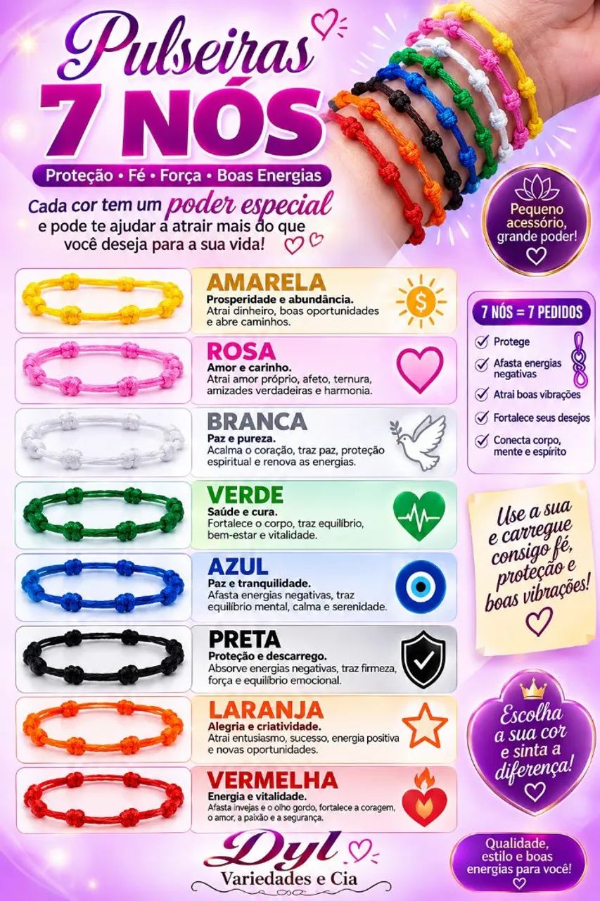 Pulseira 7 nós 