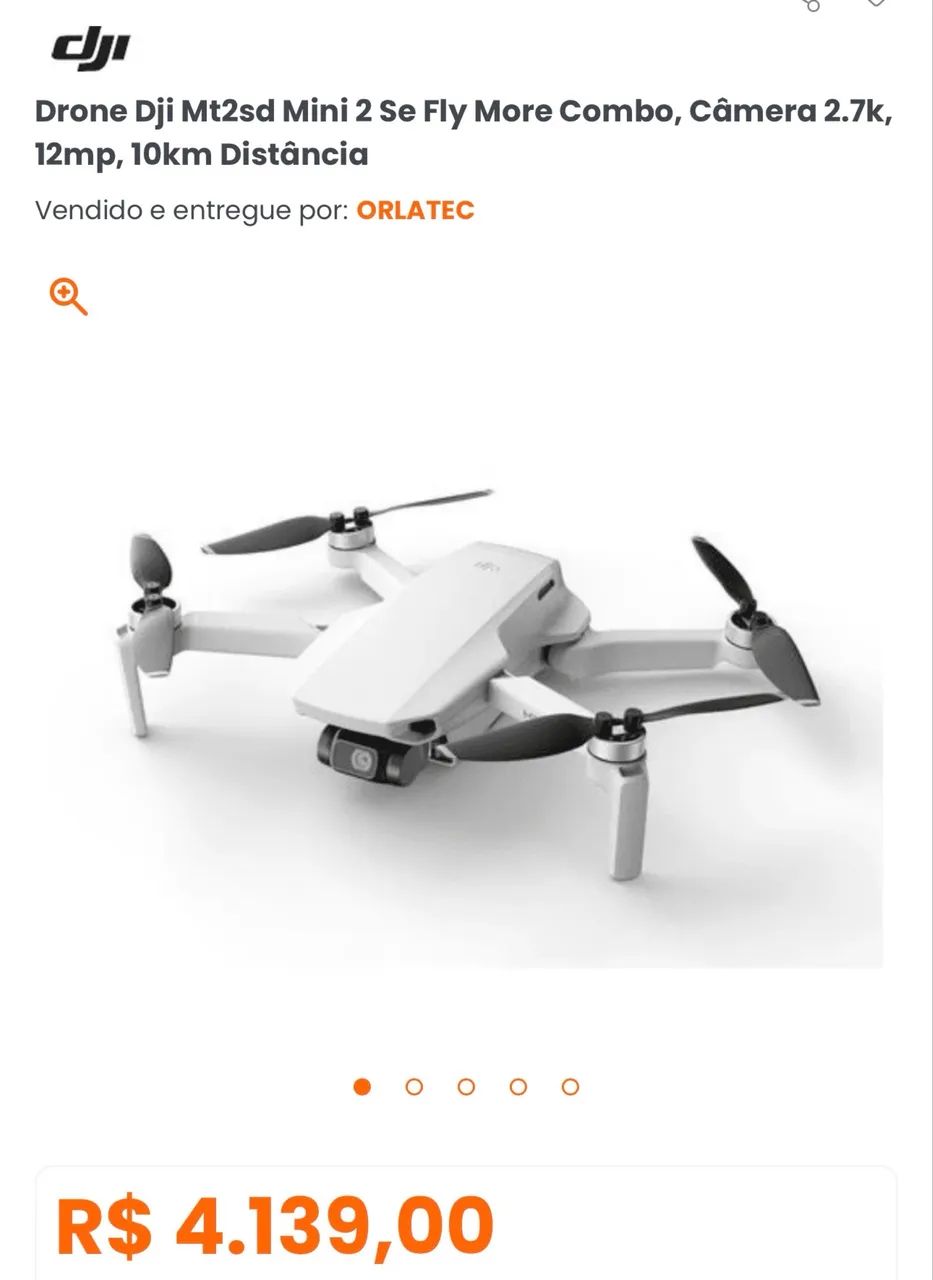 Drone DJI Mini 2 SE Fly More Combo (Controle sem tela) - DJI026  - Foto 3