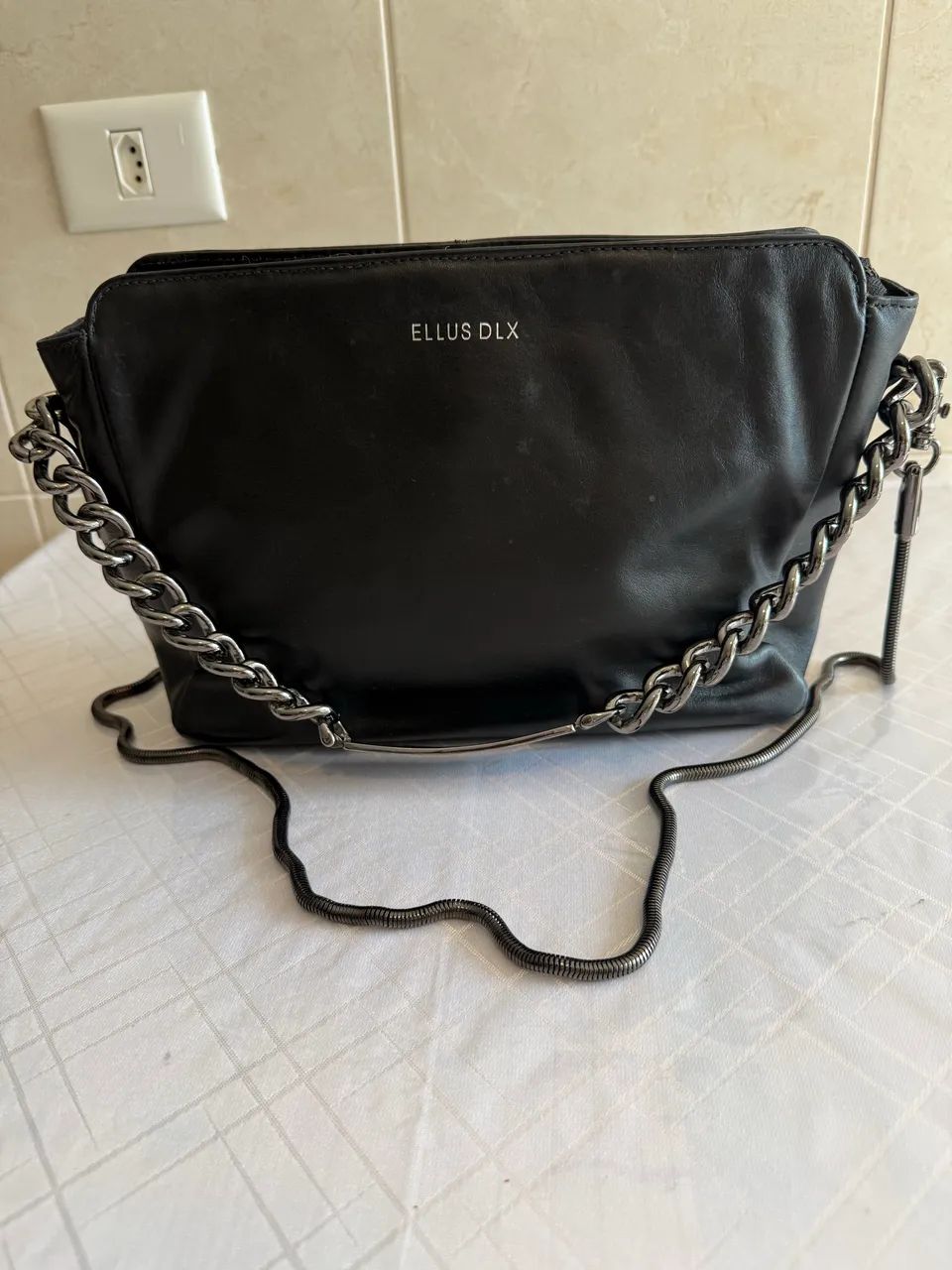 Bolsa couro Ellus