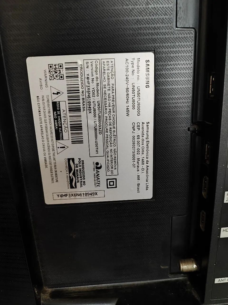 Tv Samsung smart 4k 50 polegadas, Com defeito  - Foto 3