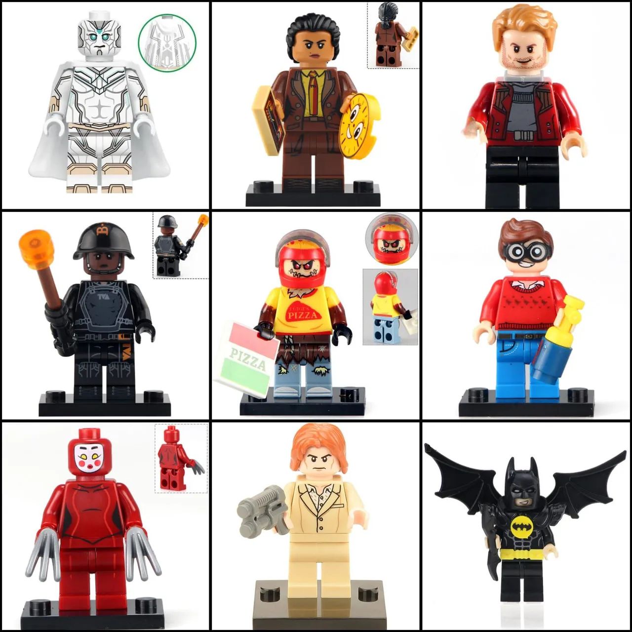 Bonecos LEGO Compatível - Heróis Marvel e DC - Foto 3