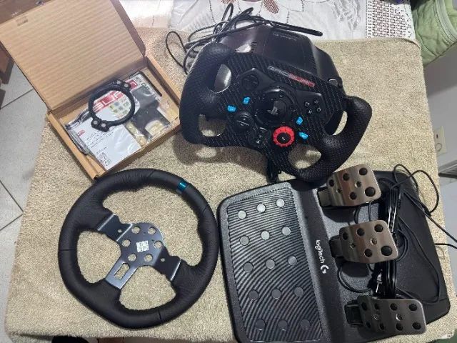 Volante G29 + Volante Formula Gridburn e acessórios 