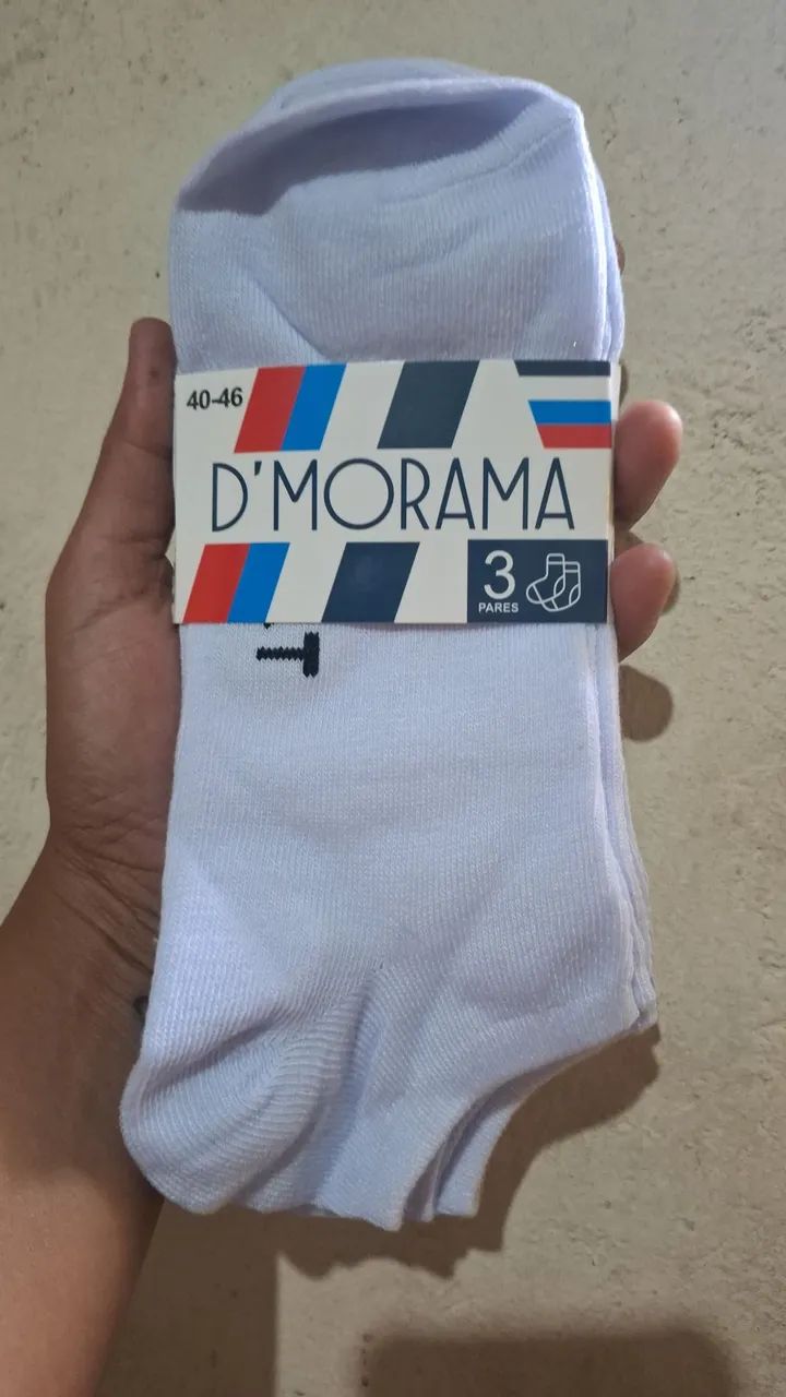Kit com 3 Meias Unissex