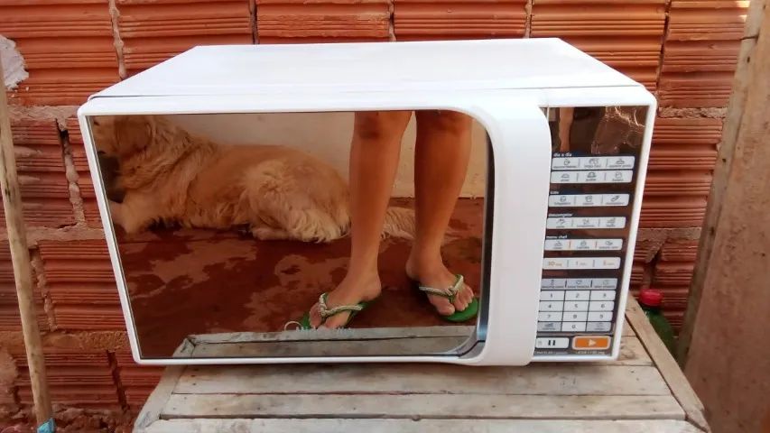 microondas espelhado novinho 