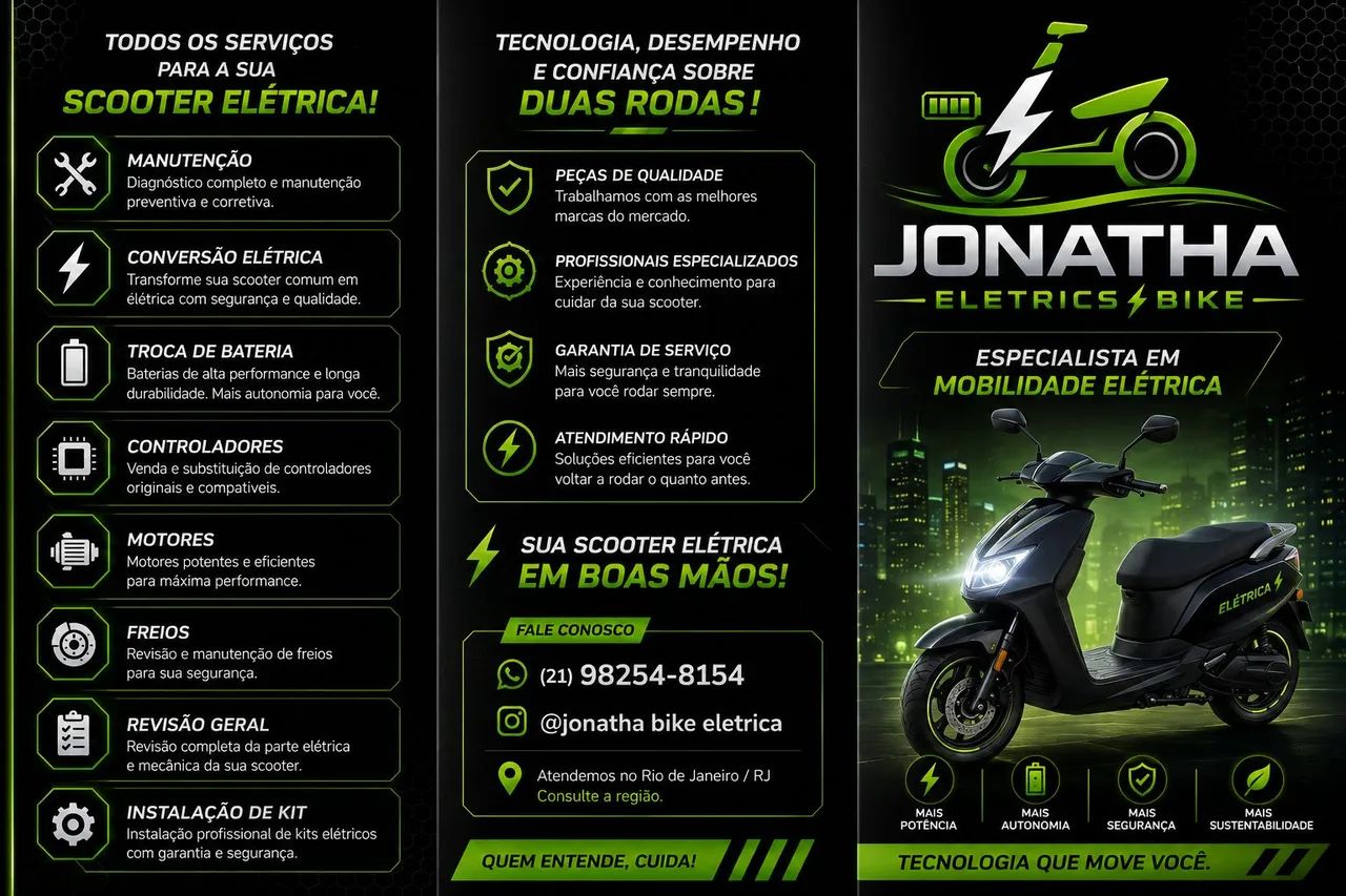 Técnico e mecânico de scooter e bike eletrica 