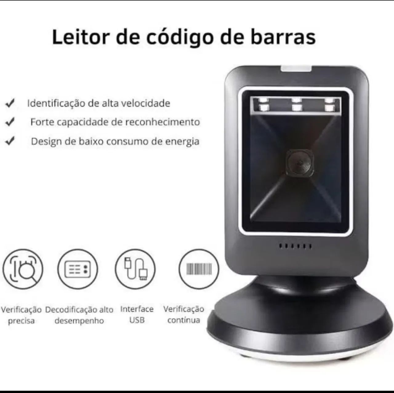 Leitor de código de barras top para comércio e lojas  - Foto 4