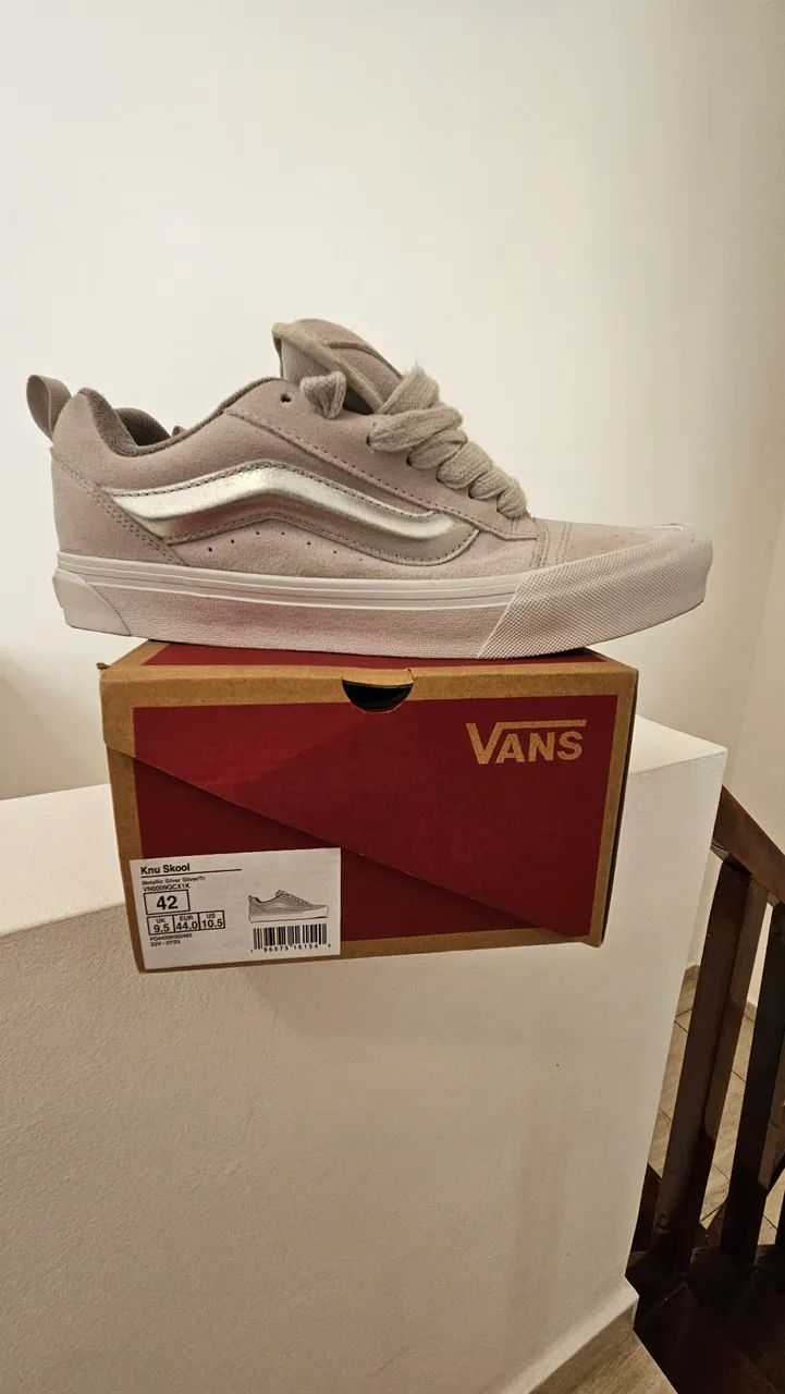 Vans Knu Skool Silver - Tam 42 - Foto 5