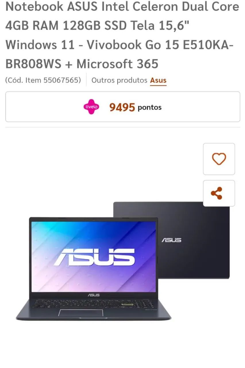 NOTEBOOK ASUS VIVOBOOK 15 - Foto 2