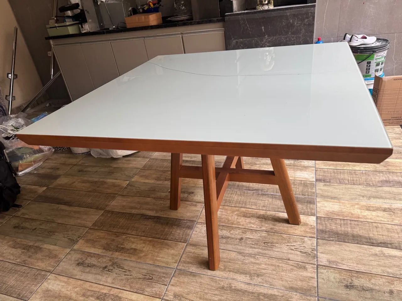 Mesa 120x120, com 4 cadeiras - Foto 2