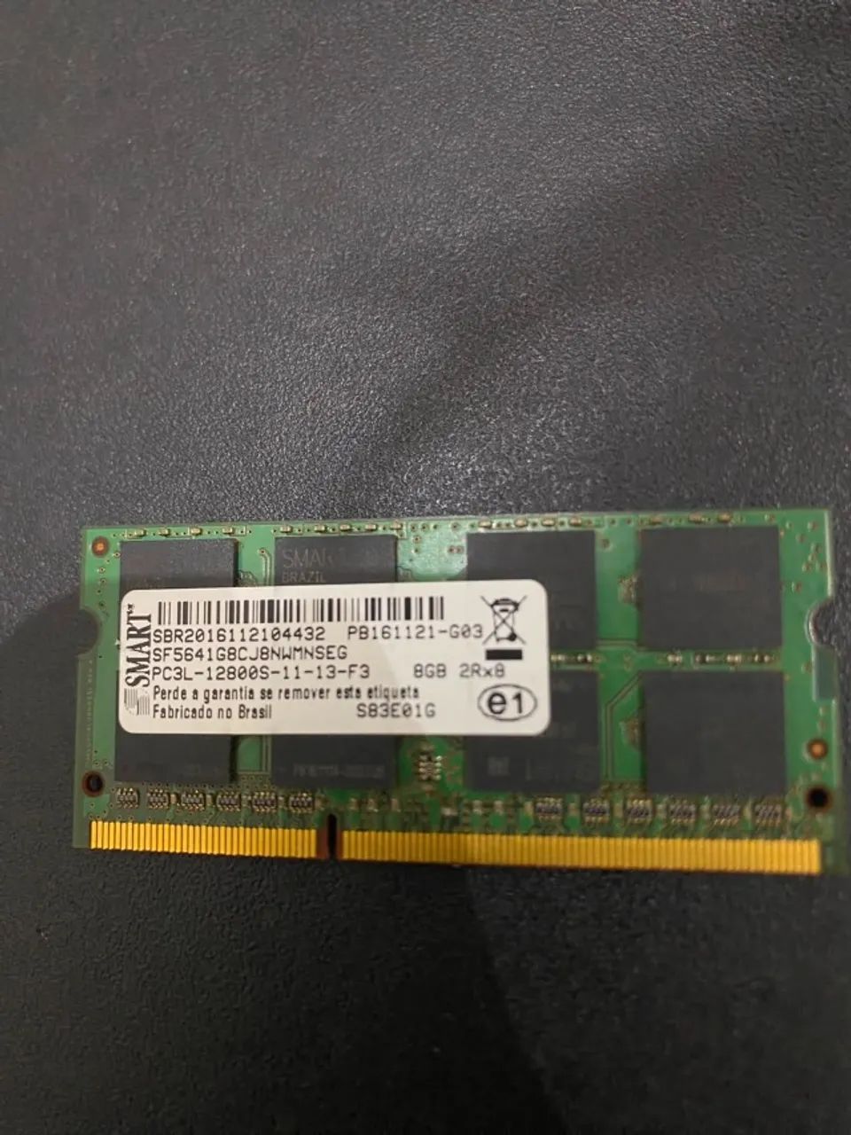 Memoria RAM 8GB DDR3 Notebook