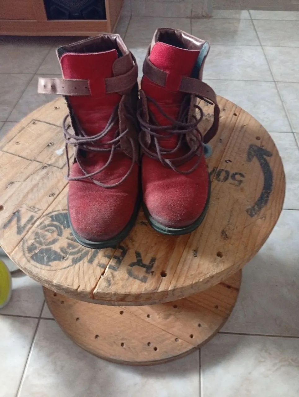 Bota de couro 
