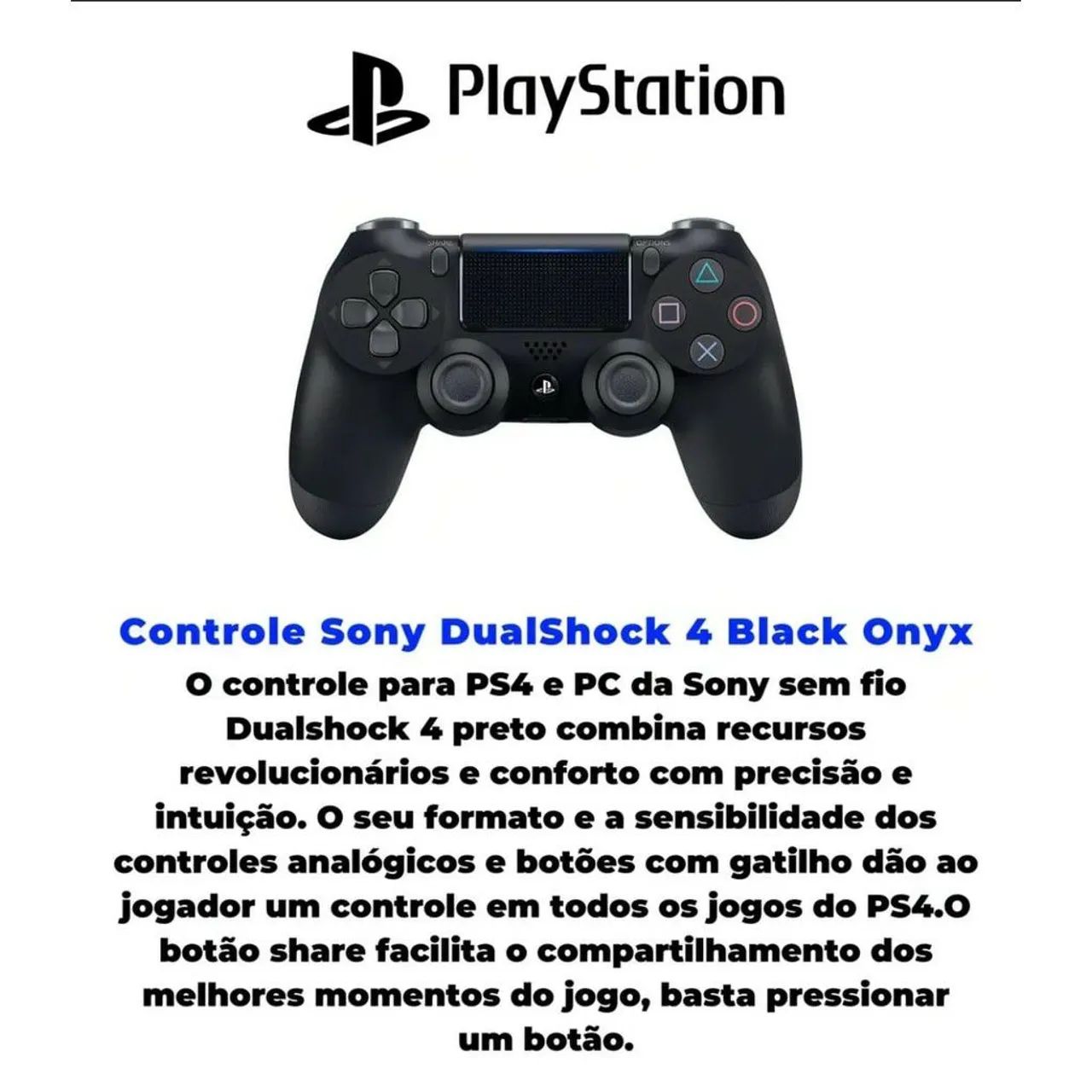 Controle para ps4 Dualshook sem fio. - Foto 3