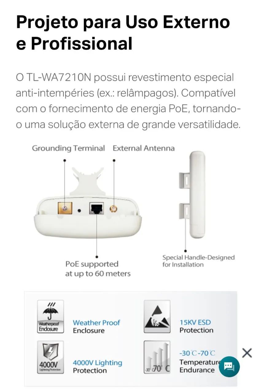 Antena CPE TP Link 12 DBi TL-WA7210N  2,4Ghz  - Foto 3
