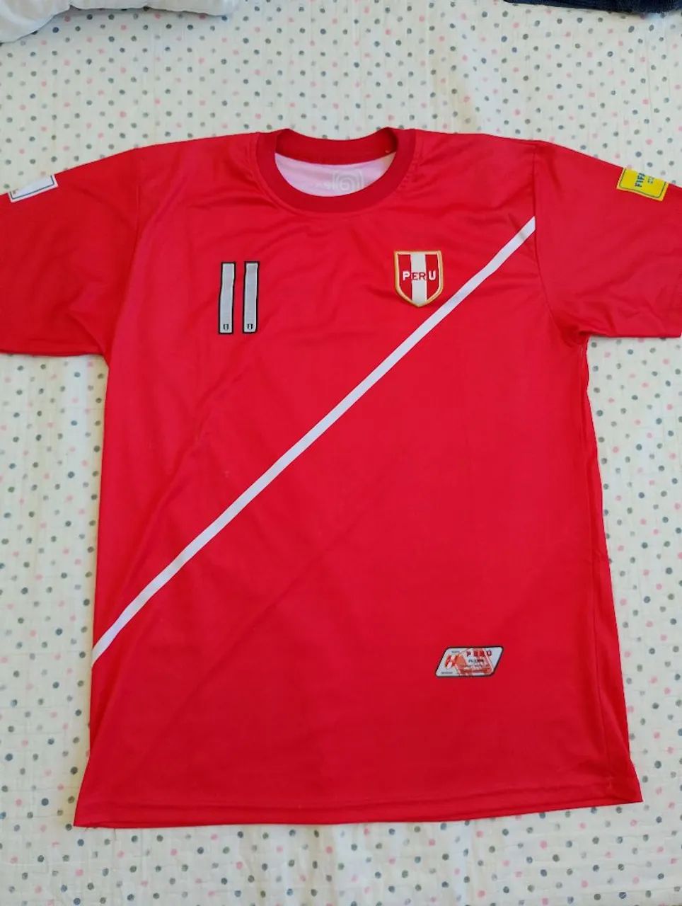 Camisa da Seleção Peruana de Futebol 2018 original de época