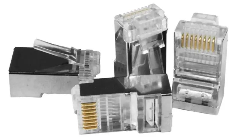 Conector Blindado Macho Rj45 Cat5/cat6 exbom - Foto 3