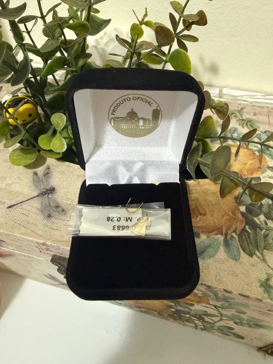 Pingente Nossa Senhora Aparecida em ouro 18k - Foto 5