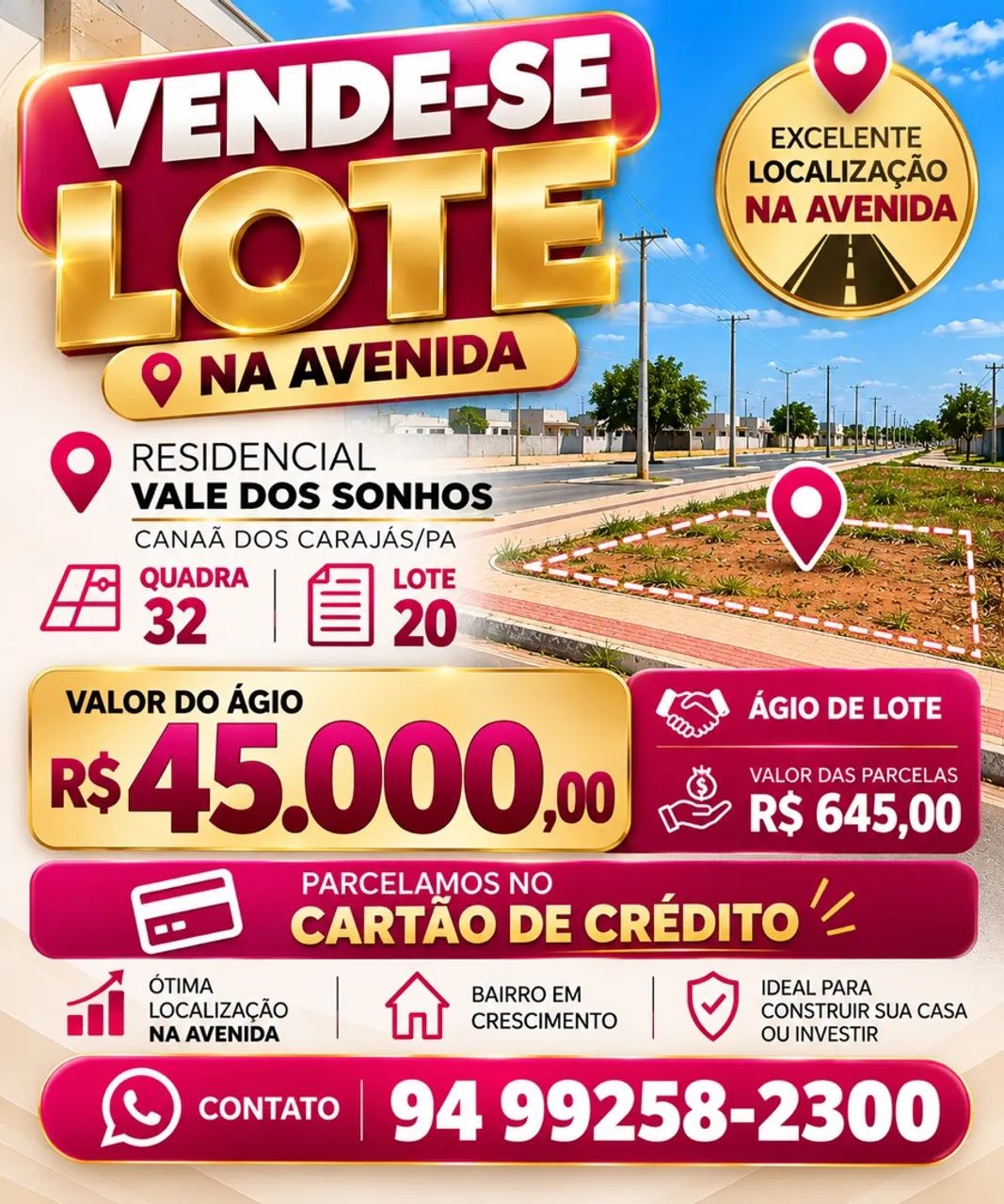 Vende-se lote 