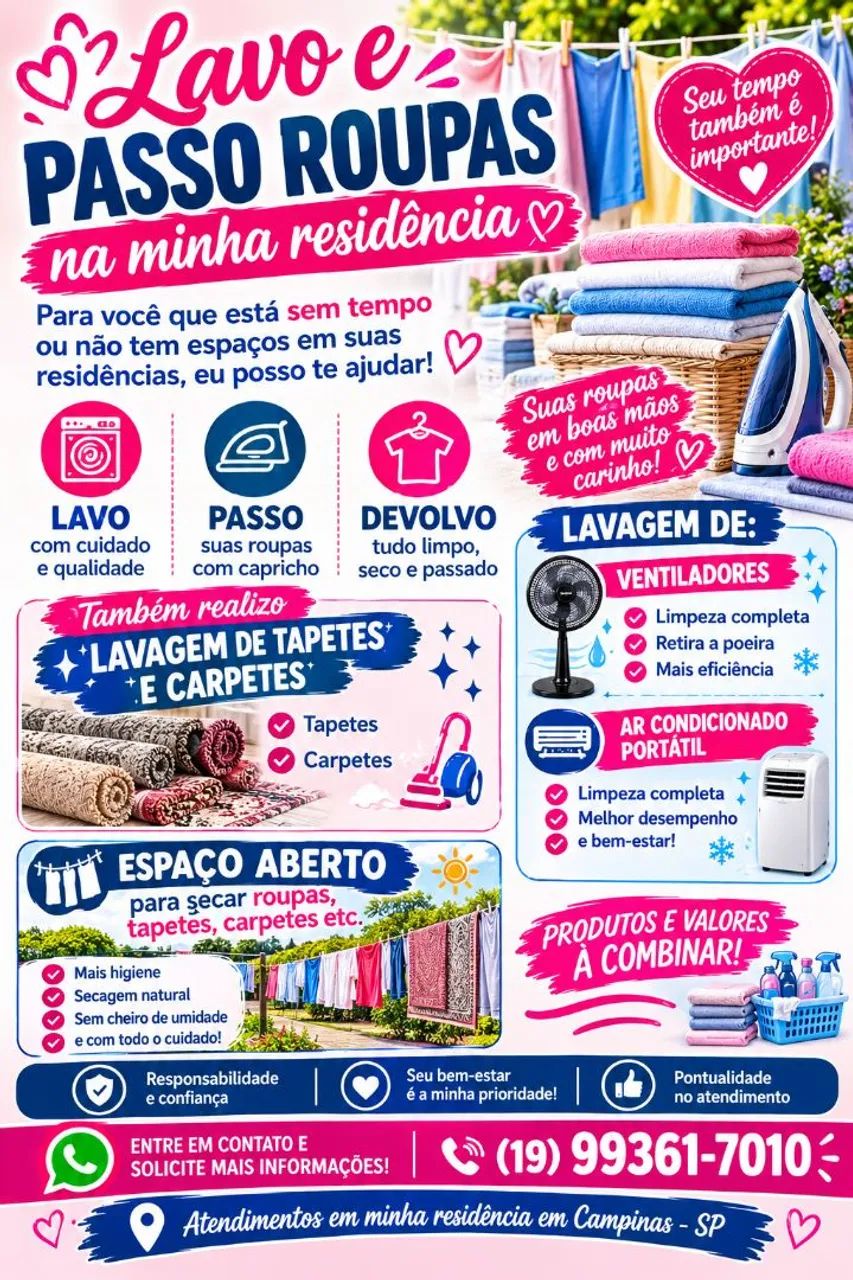 Serviços Domésticos em geral - chamar no WhatsApp * - Foto 3