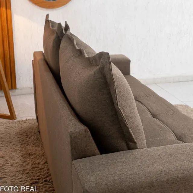 Sofá 3 lugares 8100 2.00m Linho   Produto Novo!  Pronta Entrega! - Foto 5