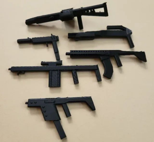 KIT 5 bonecos dummy articulados  com armas  - Foto 4