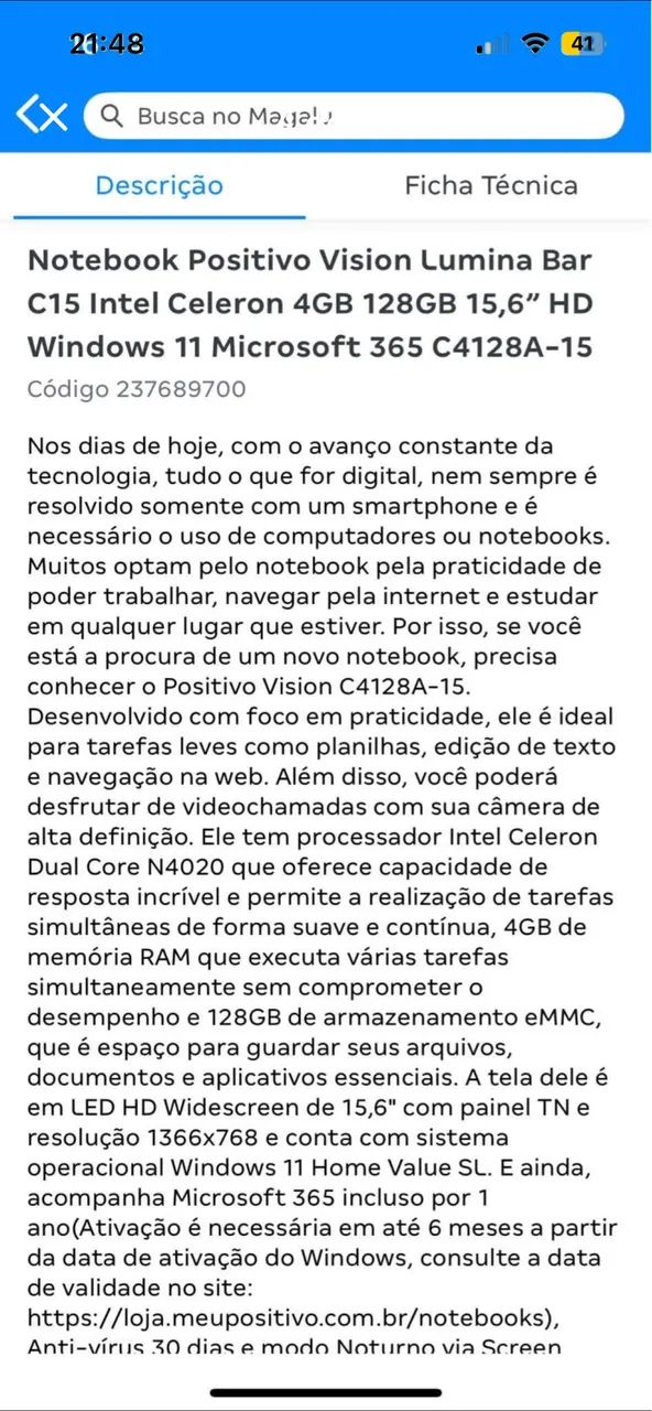 Notebook positivo c15 - Foto 2