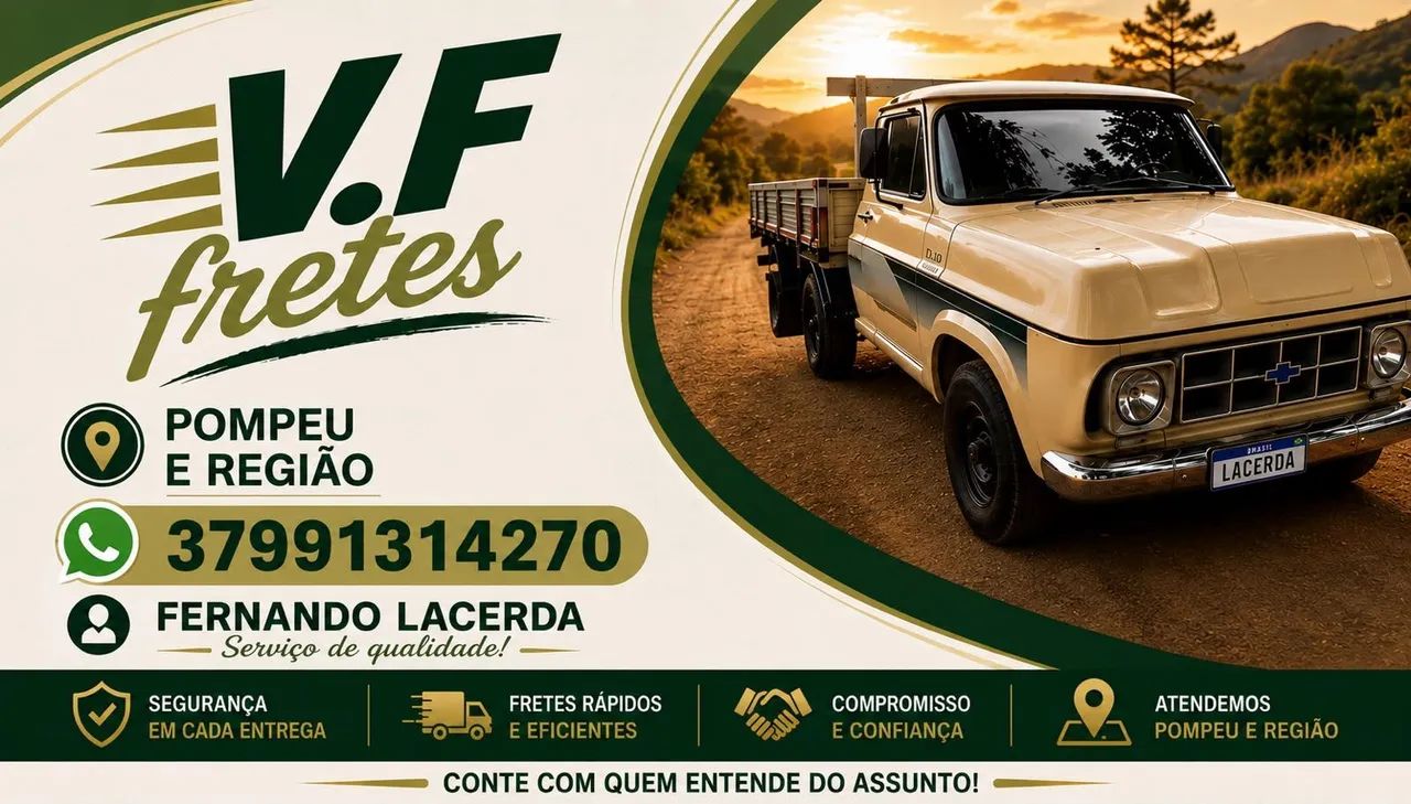 Precisou de frete me chamar 