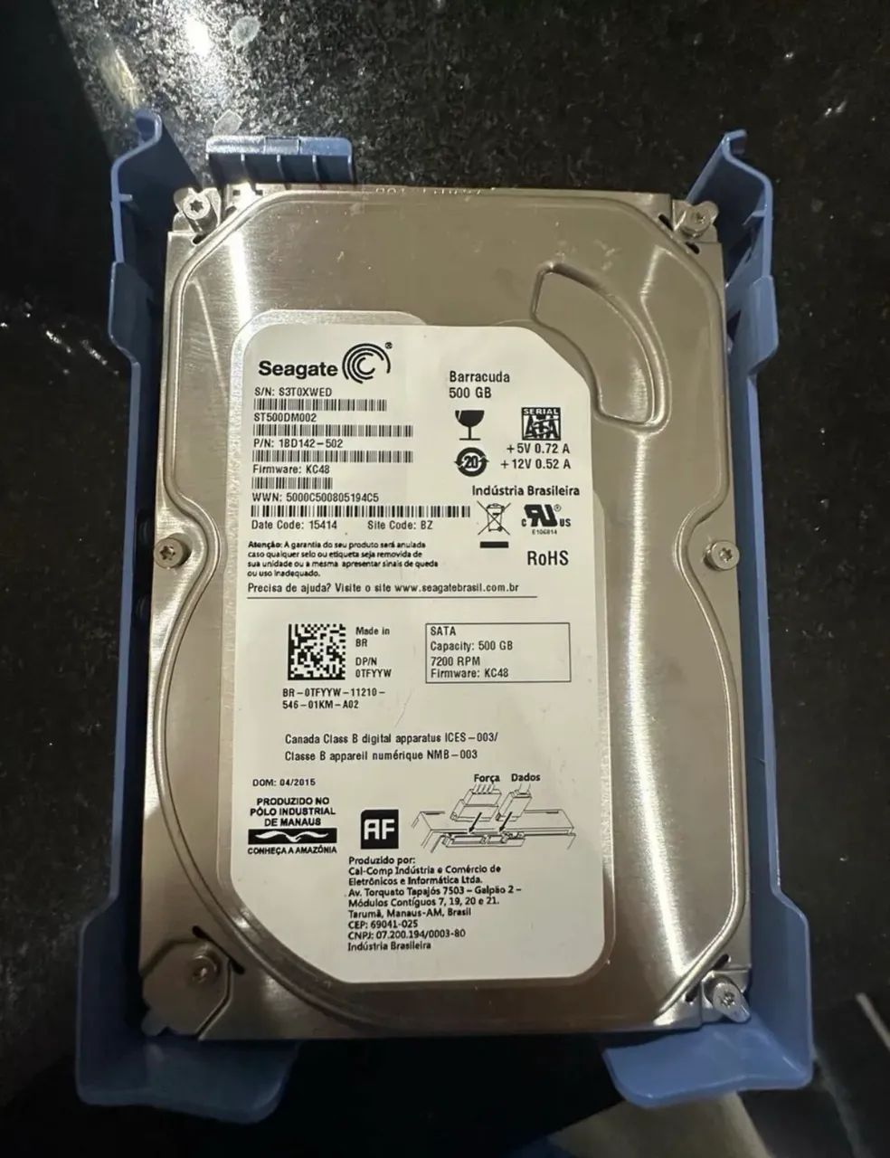 2 HDs Sata 1 Tera e 500gb