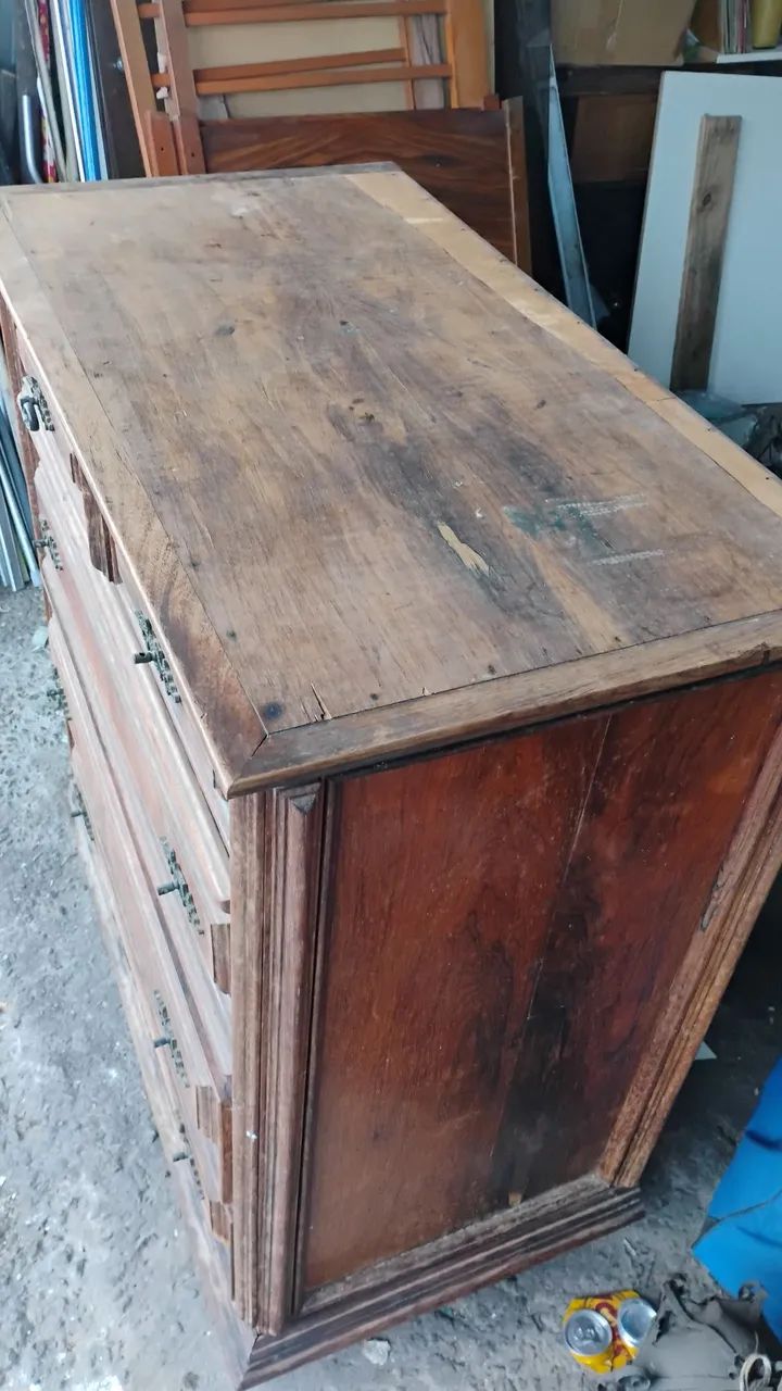 Cômoda antiga em  imbuia - Foto 5