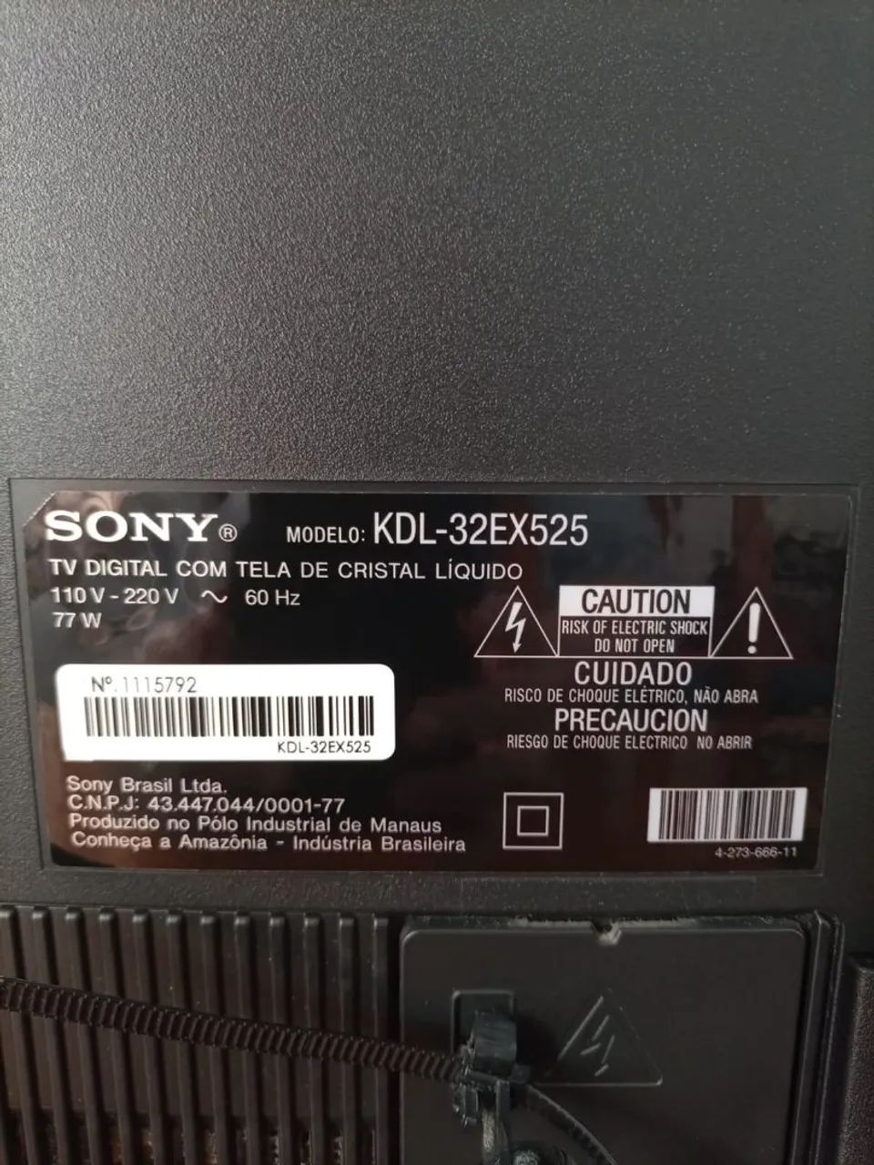 Tv 32 Sony  Não funciona somente retirada de pecas - Foto 2
