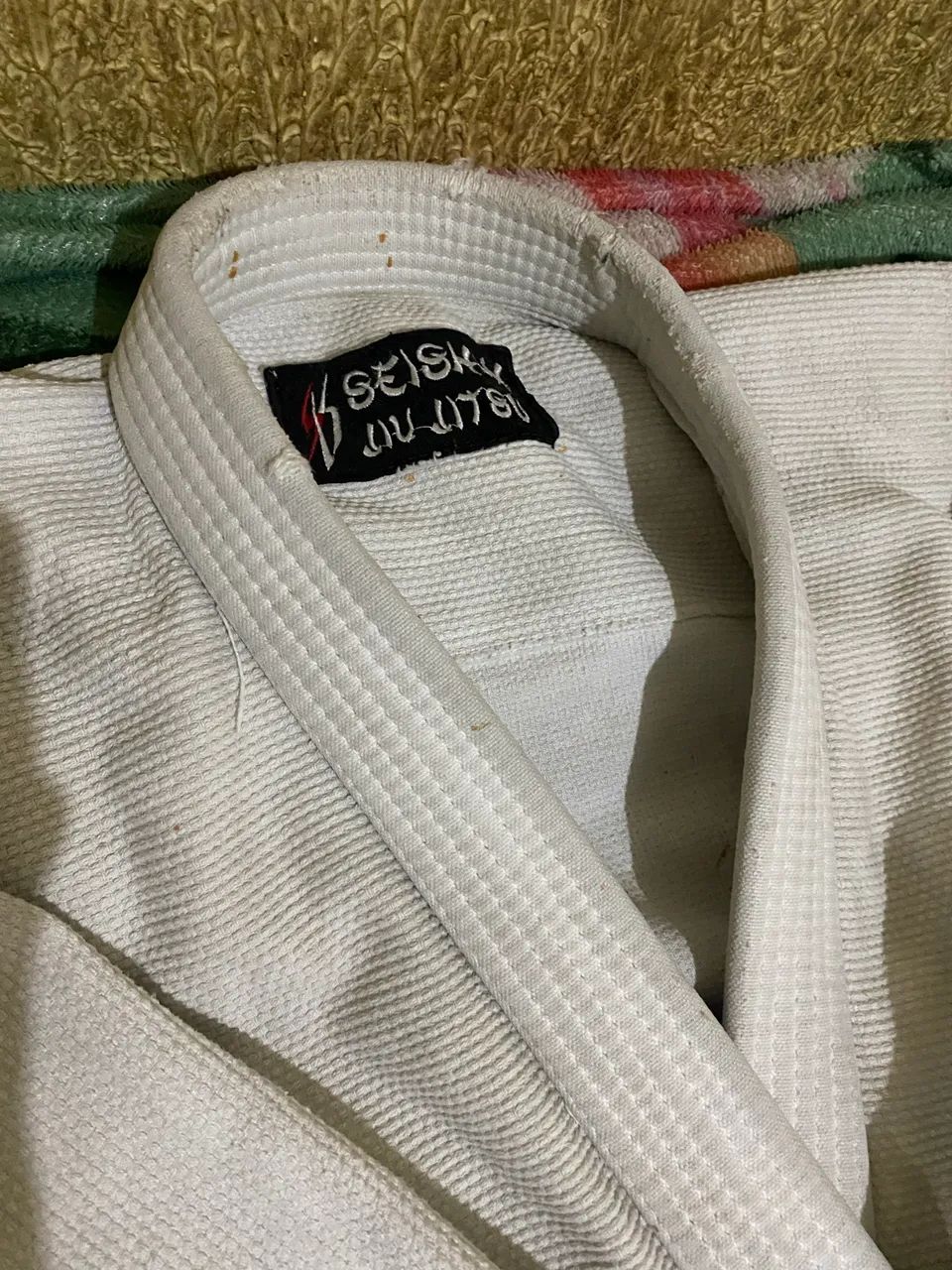 Kimono seishin usado + calça azul A2 - Foto 4
