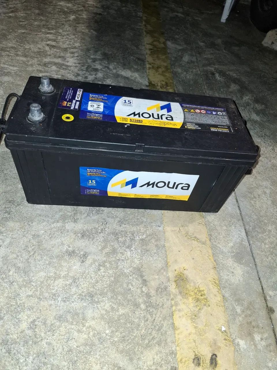 ? Bateria Moura M150BD pra vender logo 