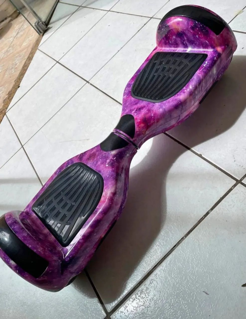 Hoverboard Roxo tem Bluetooth e LED - Foto 4