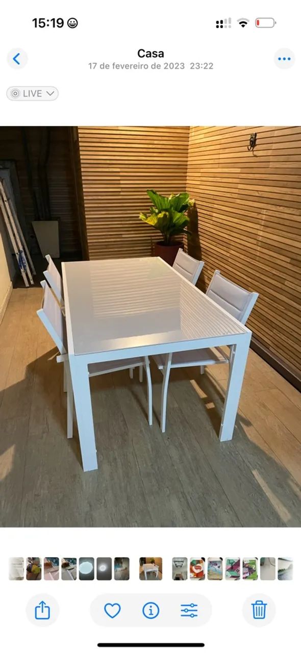 Mesa com 4 cadeiras para área externa  - Foto 3