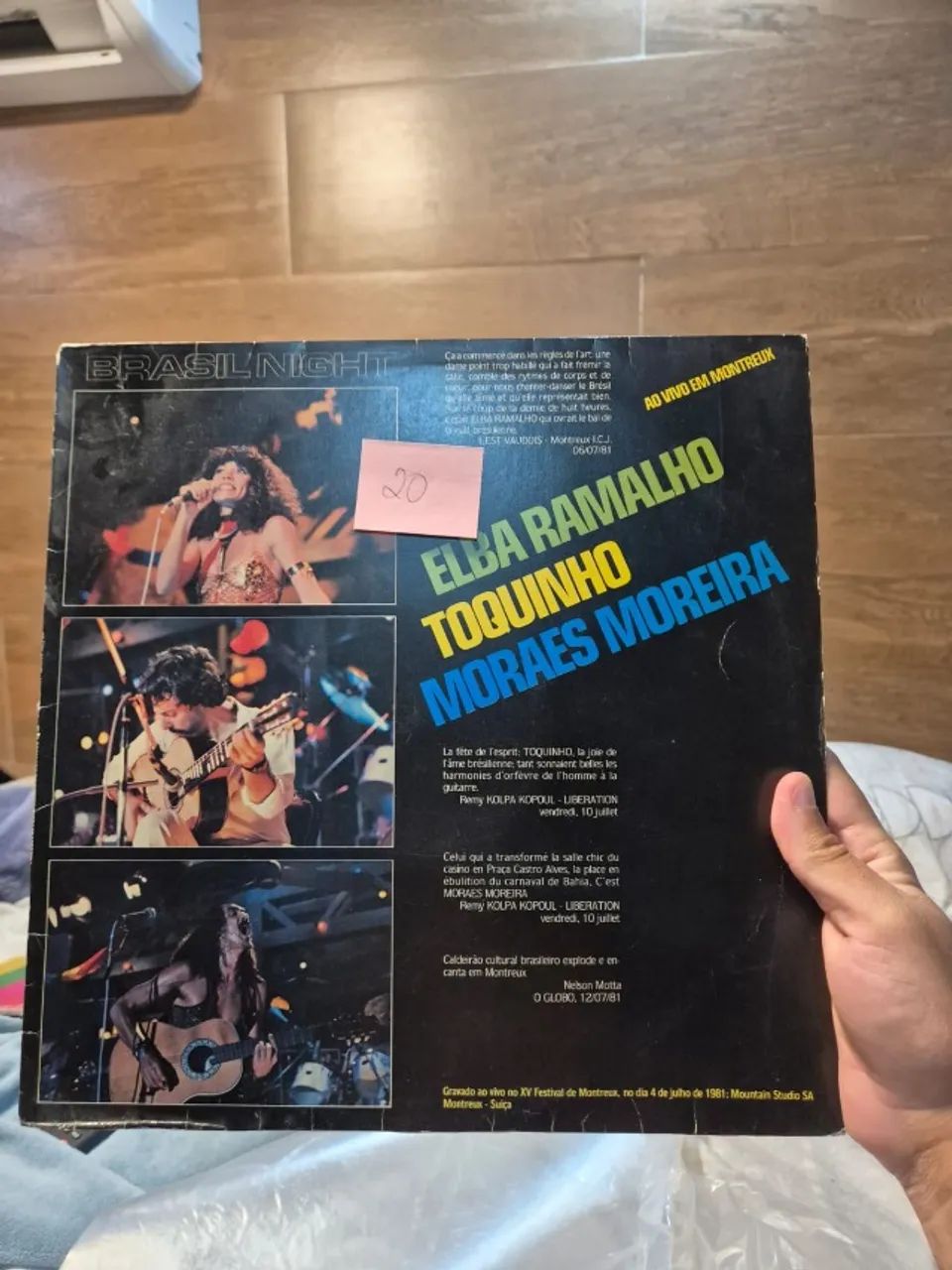LP Brasil Night (1981) - Moraes, Elba e Toquinho - Foto 2